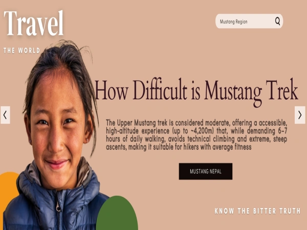 How difficult is upper mustang trek