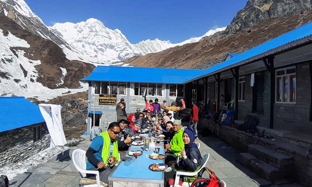 Meals during Annapurna Circuit Trek